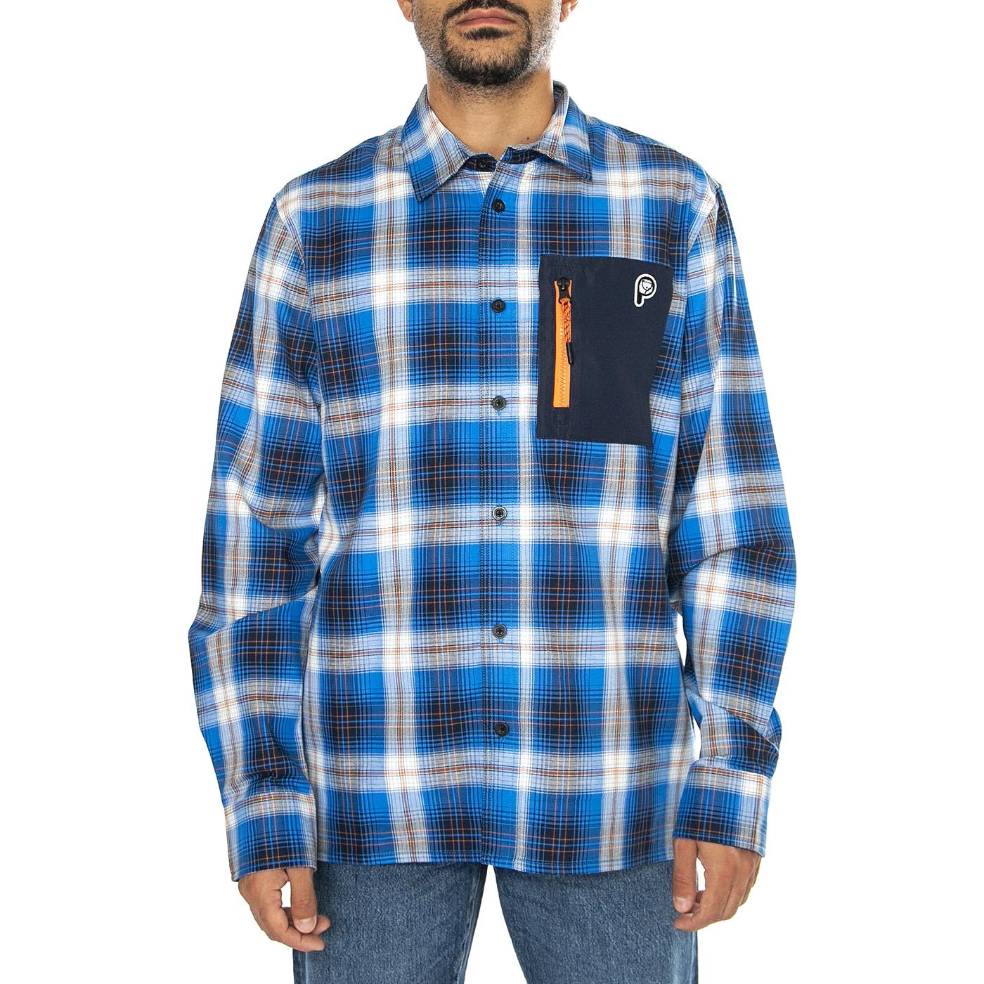 Penfield Straight Hem Nylon Zi Daphne - Camicia Uomo Blu / Multicolore PFD0178-675  PENFIELD 
