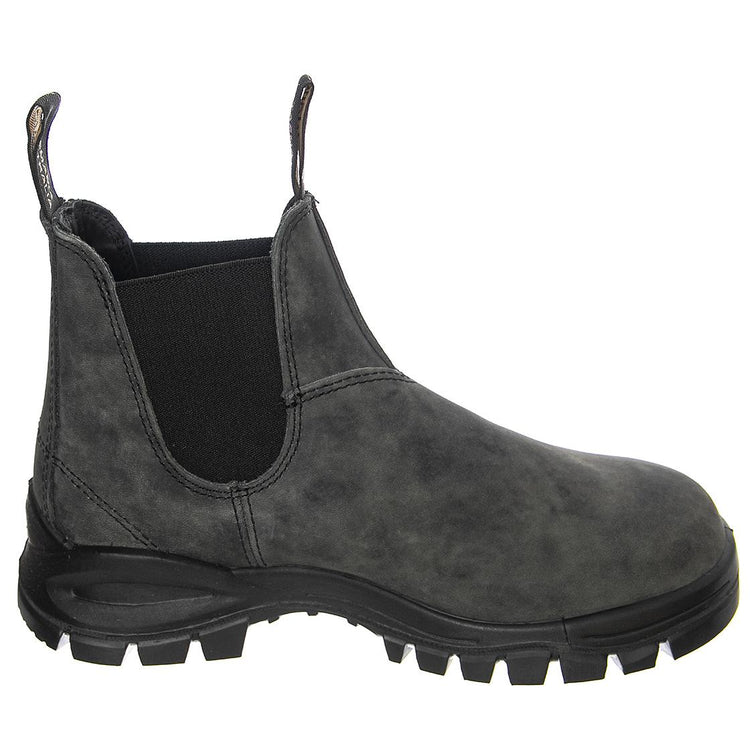 2238 Rustic Black Leather Rustic Black & Black - Stivaletti Profilo alla Caviglia Uomo Grigi 2238 RUSTIC BLACK LEATHER-FW22  BLUNDSTONE 