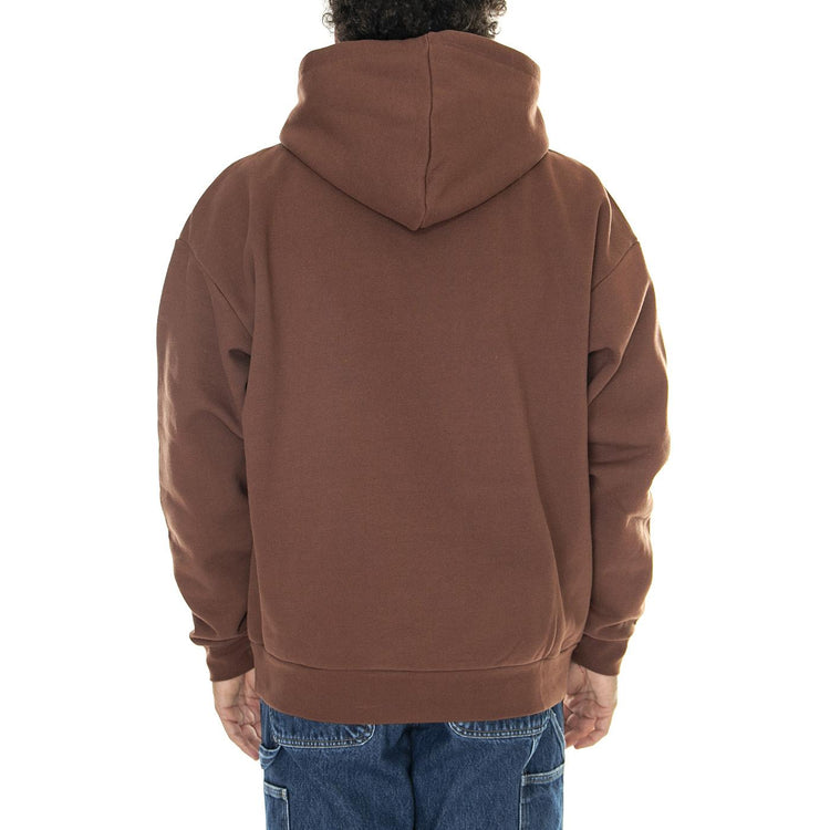 Icon Extra Heavy Hood II Fleece Sepia - Felpa con Cappuccio Uomo Marrone 112470196-SEP  OBEY 
