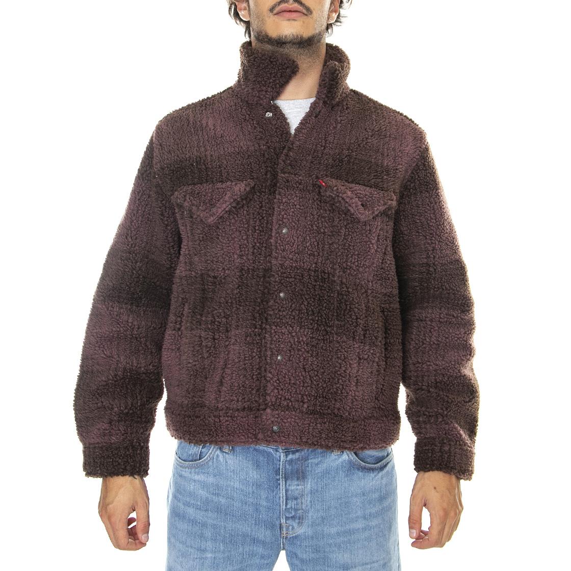 Cozy VTG Sherpa Trucker Tyrone Huckleber - Giacca Invernale Uomo Multicolore A3288-0004  LEVIS 