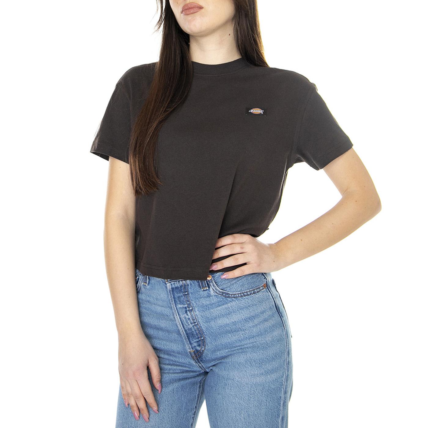 W' Oakport Dark Brown - Maglietta Girocollo Donna Marrone DK0A4Y8LDBX1  DICKIES 