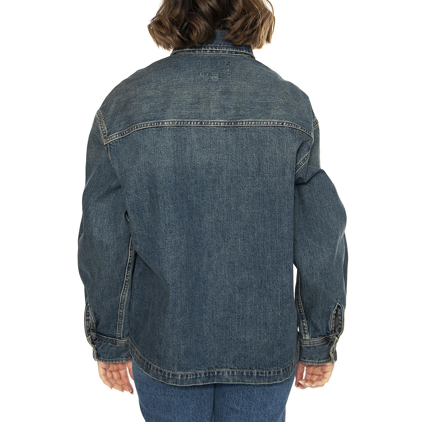 W' Lovilia Shirt Jac Blue - Camicia / Giacca Donna Denim Jeans Blu I034461.014Q  CARHARTT WIP 