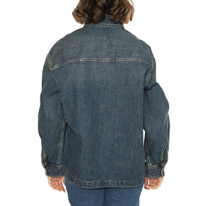 W' Lovilia Shirt Jac Blue - Camicia / Giacca Donna Denim Jeans Blu I034461.014Q  CARHARTT WIP 