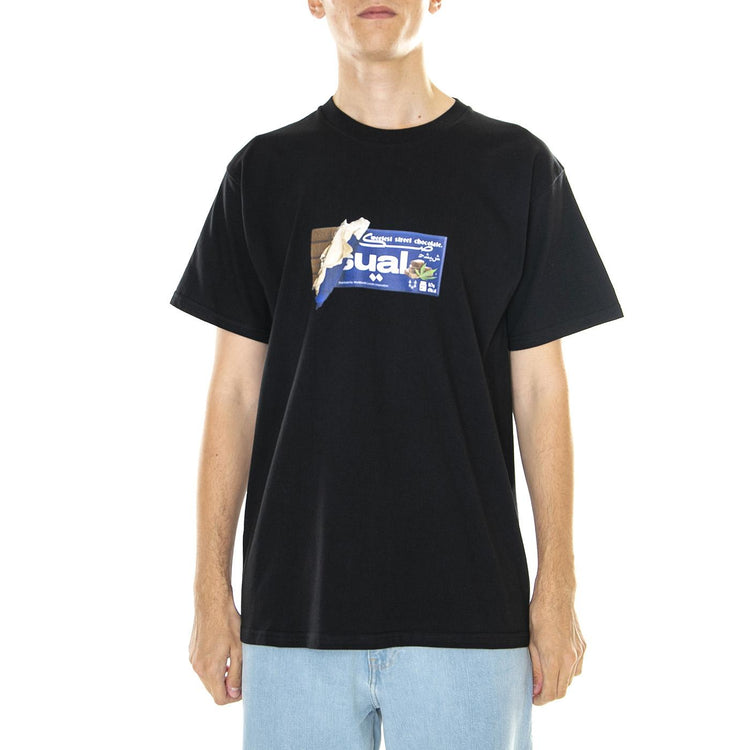 M' Choco T-Shirt Black - Maglietta Girocollo Uomo Nera S23TCHOCO-BLK  USUAL 