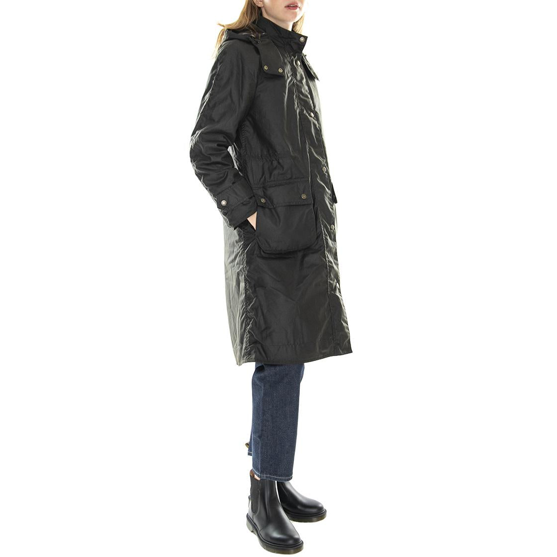 Long Cannich Wax Olive Classic - Giacca Invernale Donna Marrone 222MLWX1264-OL71  BARBOUR 