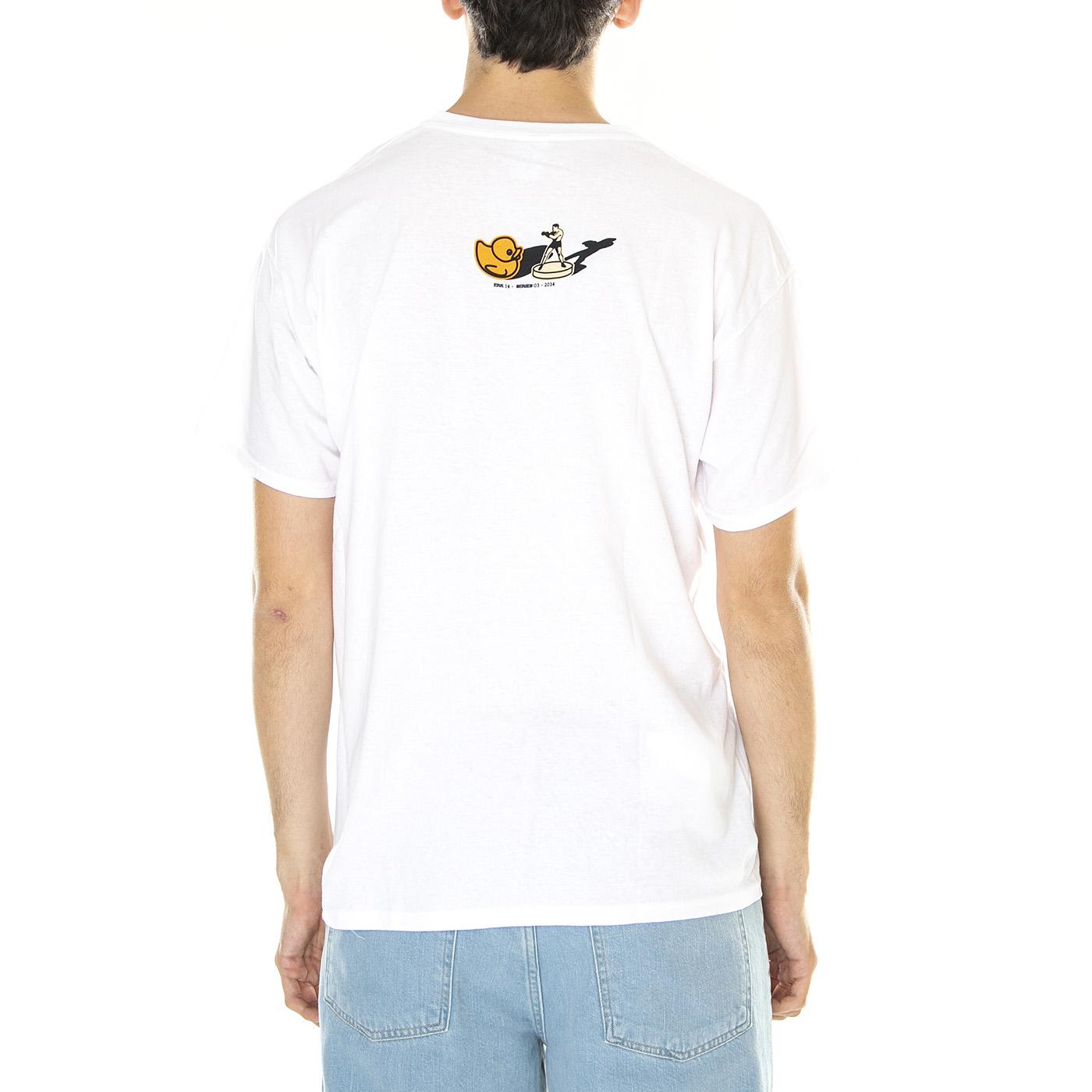 M' Erk14 For London 03 White - Maglietta Girocollo Uomo Bianca ERK14-30  LONDON STORE 