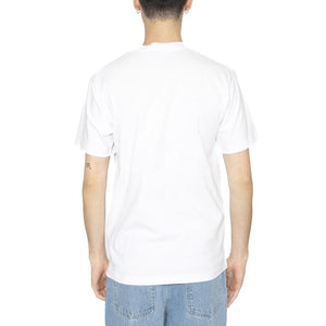 Huf Set Box Logo S/S Pocket Tee White - Maglietta Girocollo Uomo Bianca TS02419-WHITE  HUF 