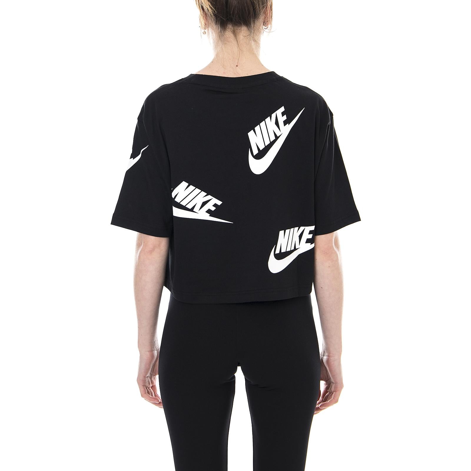 Women s Nike Sportswear Top BLACK/WHITE 105530_4  NIKE 