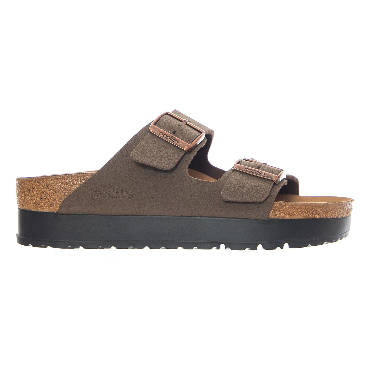 Arizona Platform Vegan Birkibuc Narrow Fit Mocca - Sandali Donna Marroni 1027417 MCA BIRKENSTOCK 