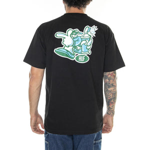 Burner S/S Tee Black - Maglietta Girocollo Uomo Nera TS02093-BLACK  HUF 