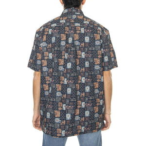 Geo Tile Print Marine - Camicia Maniche Corte Uomo Multicolore 66677-035  BEN SHERMAN 