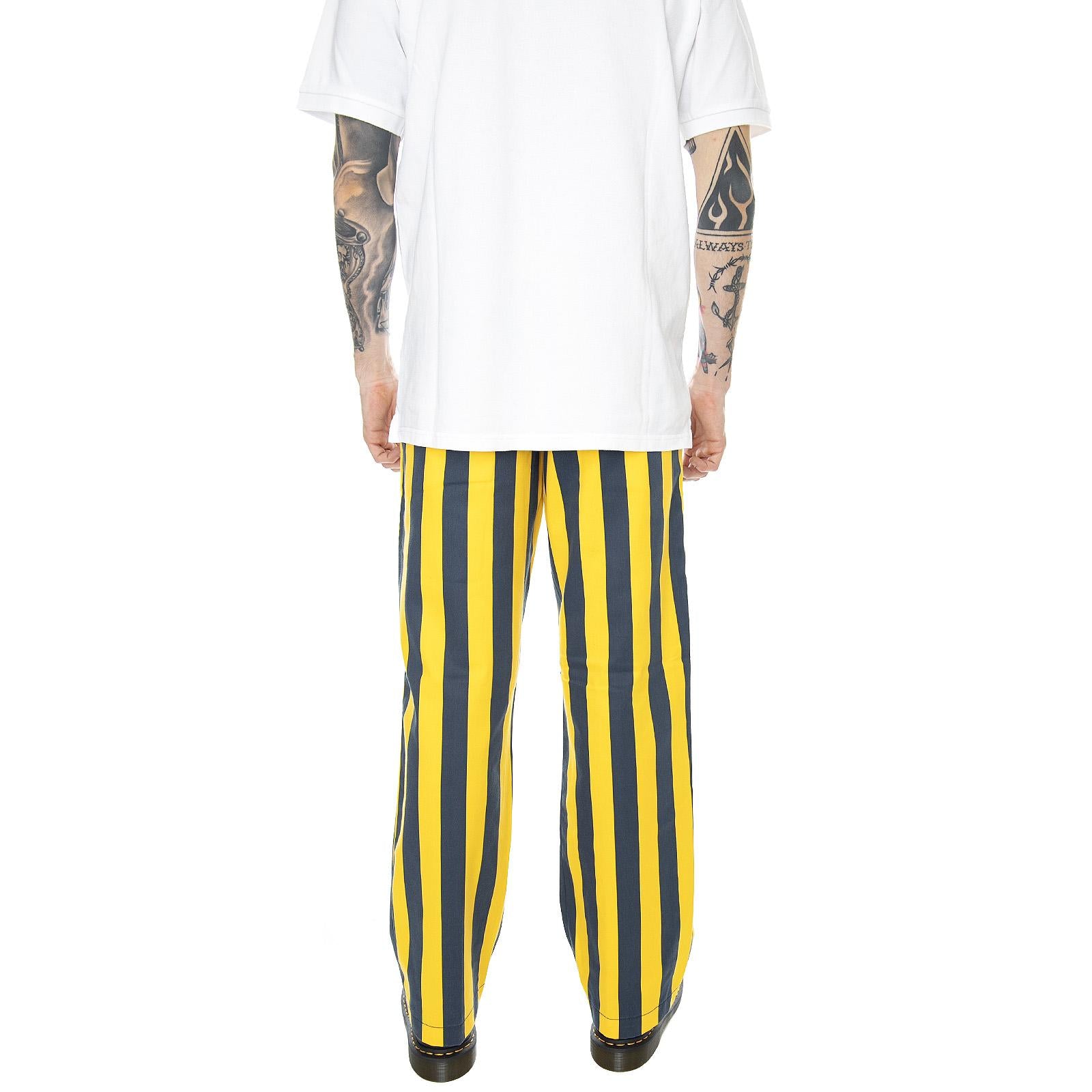 WP 873 Wide Stripe Pants - Custard - Pantaloni Uomo Multicolore 01 210167-CUS . DICKIES 