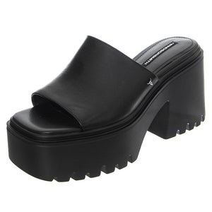 Emotional Black Leather - Sandali Donna Neri WSSEMOTIONAL-BLA  WINDSOR SMITH 