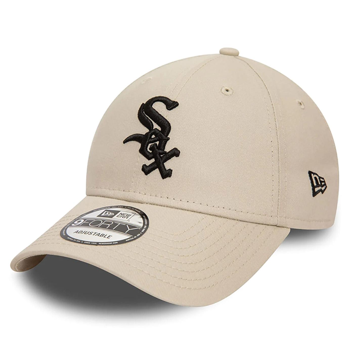 League Essential 9Forty Chicago White Sox Stone / Black - Cappellino con Visiera Beige 60503386  NEW ERA 