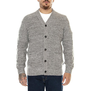 M' Sid Cardigan Stone Marl - Cardigan Uomo Grigio MKN1484-ST39-FW23  BARBOUR 