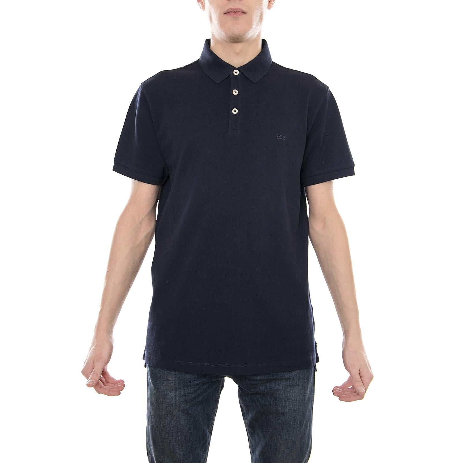 PLAIN PIQUE POLO NAVY DROP L62XRLEE  LEE 