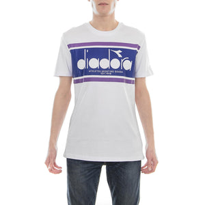 T-SHIRT SS SPECTRA OPTICAL WHITE/NAVY 502.173796-C7321  DIADORA 
