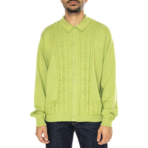 Towner L/S Knit Top PIstachio - Cardigan Uomo Verde KN00508-PSTCH  HUF 