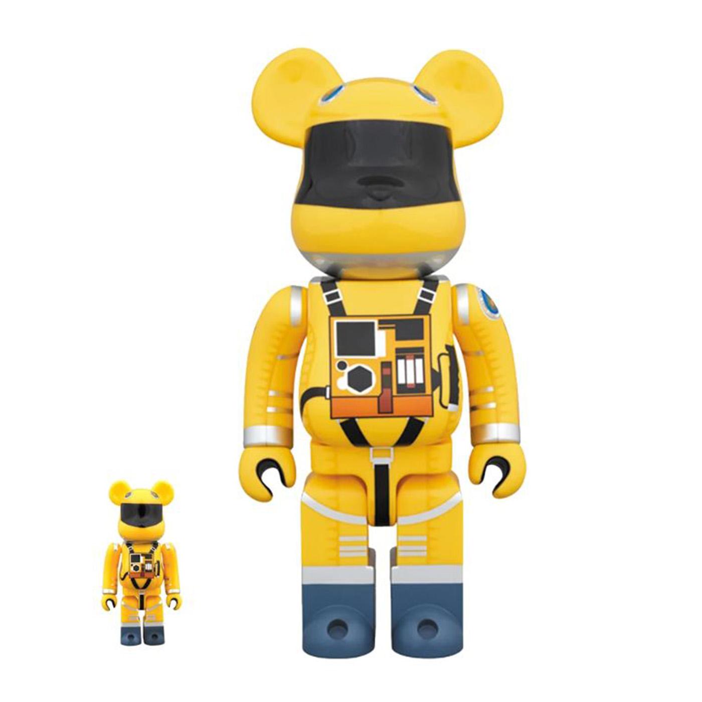 Medicom Space Suit 2001 Be@rbrick Yellow 100% & 400% - Toy Medicom Multicolore SUIT2001  MEDICOM TOY 