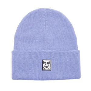 Icon Patch Cuff Beanie Beetroot Digital Violet - Cappellino in Maglia Rasata Viola 100030198 DIV OBEY 