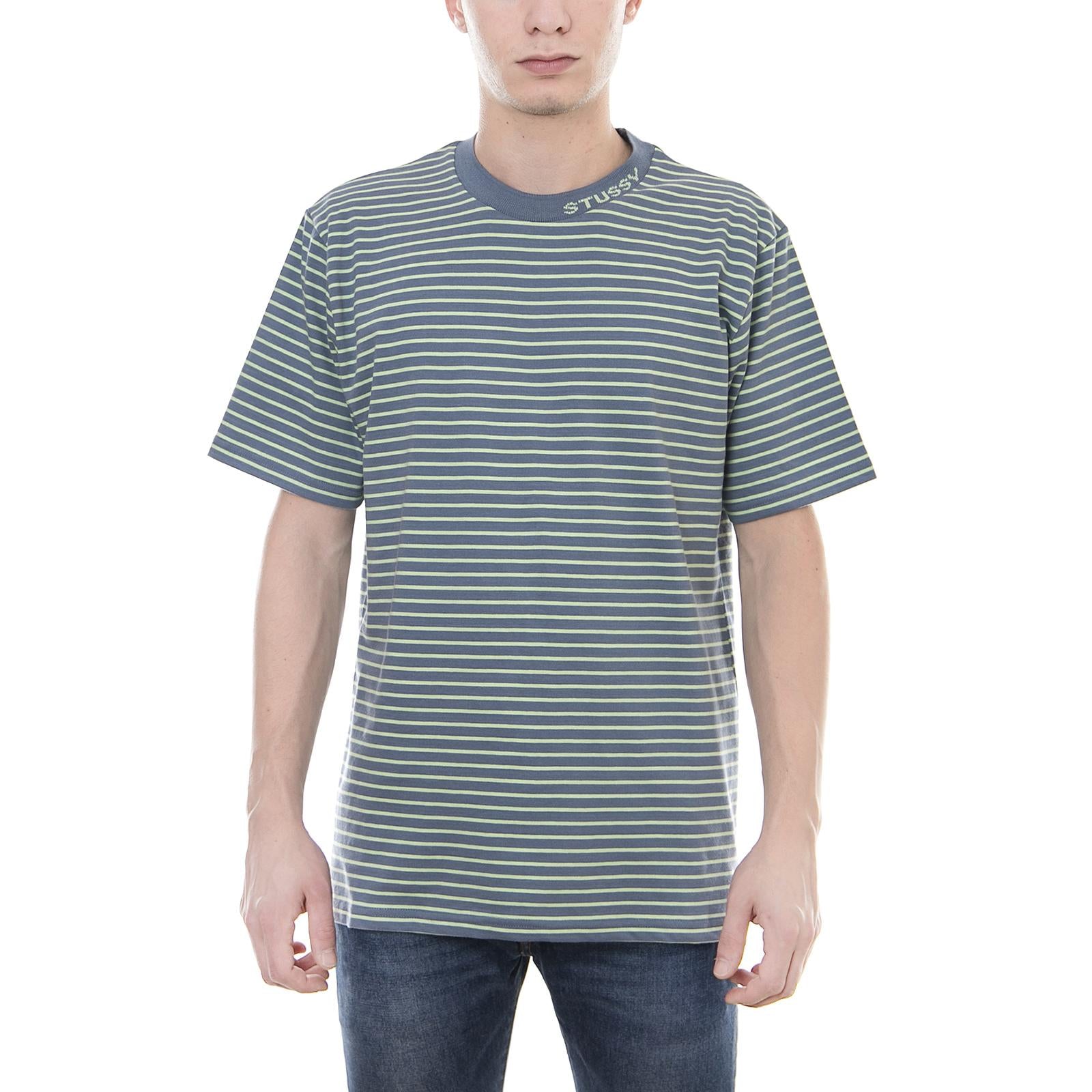 JACK STRIPE CREW BLUE 1140082-BLUE . STUSSY 