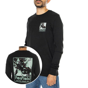 Penfield Yosemite Trail Back G Black - Maglietta Girocollo Uomo Nera PFD0166-023  PENFIELD 