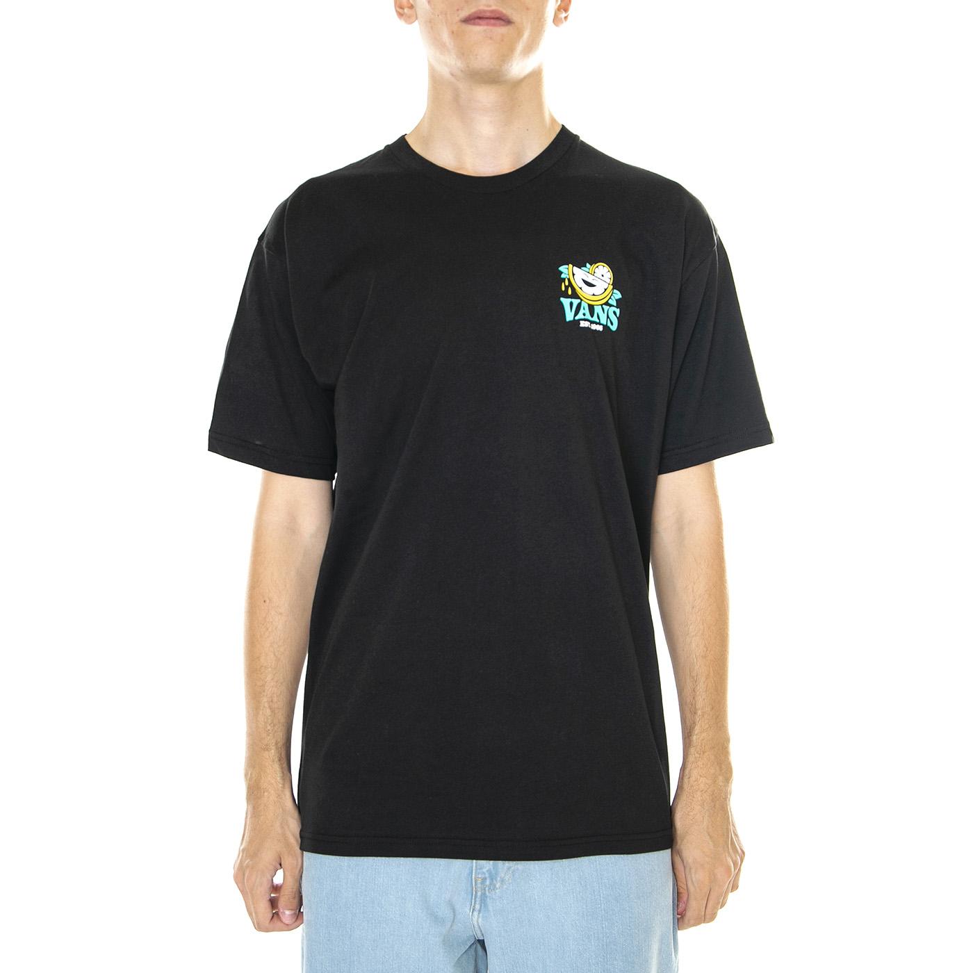 M' Easy Peasy S/S Tee Black - Maglietta Girocollo Uomo Nera VN0006CZBLK1  VANS 