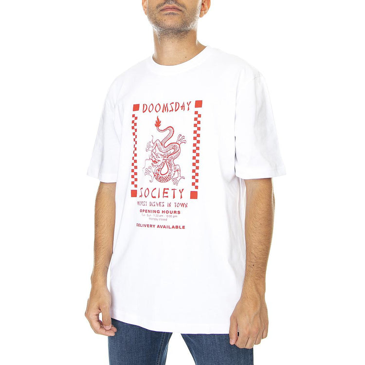 Worst Dishes - Maglietta Girocollo Uomo Bianca S TSH0298  DOOMSDAY 