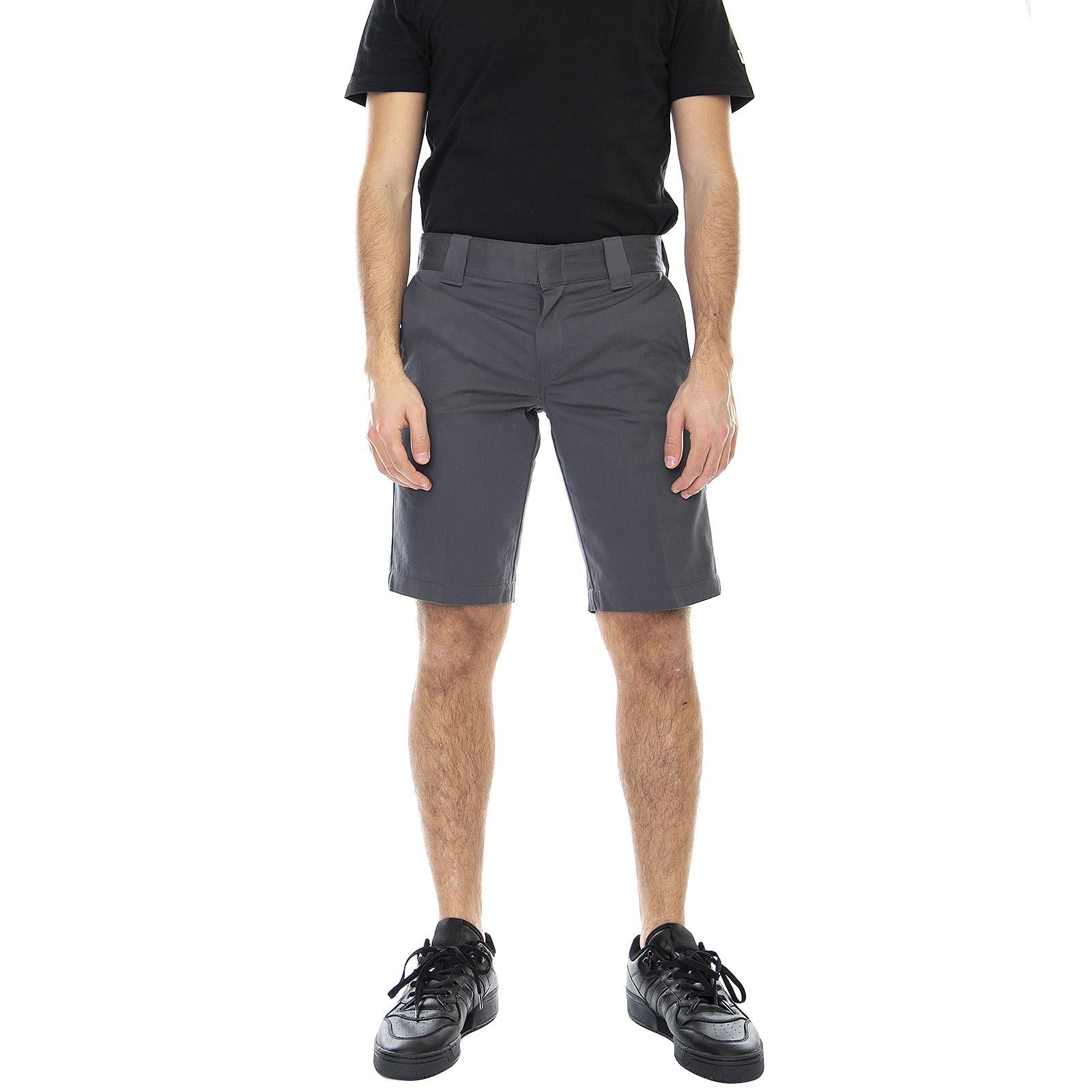 Mens Tynan Chino Shorts - Charcoal Grey - Bermuda Chino Uomo Grigi 01 220131-CH . DICKIES 