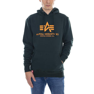 AI 178312 Basic Hoody Dark Petrol 178312-353  ALPHA INDUSTRIES 
