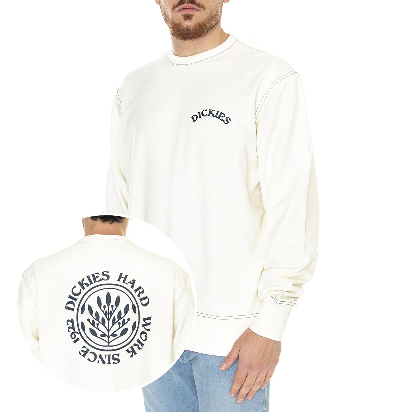 Beaverton Cloud - Felpa Girocollo Uomo Bianca DK0A4Y6KC581  DICKIES 