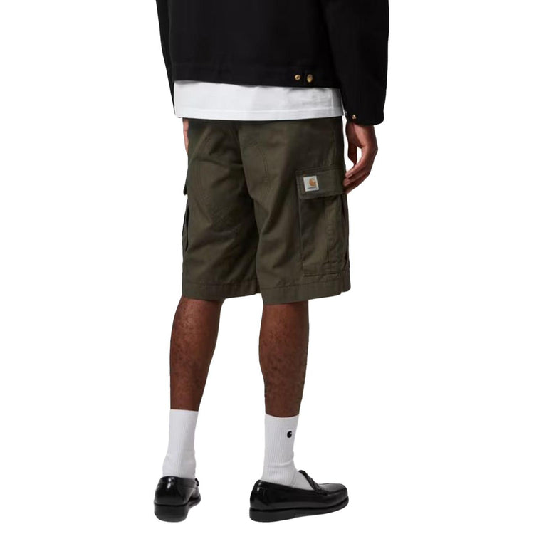 REGULAR CARGO SHORT CYPRESS / RINSED - Bermuda Uomo Verde Scuro I028246-6302 . CARHARTT WIP 