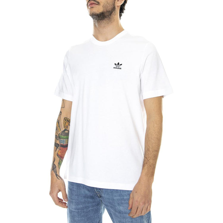Essentials - Maglietta Girocollo Uomo Bianca GN3415  ADIDAS 