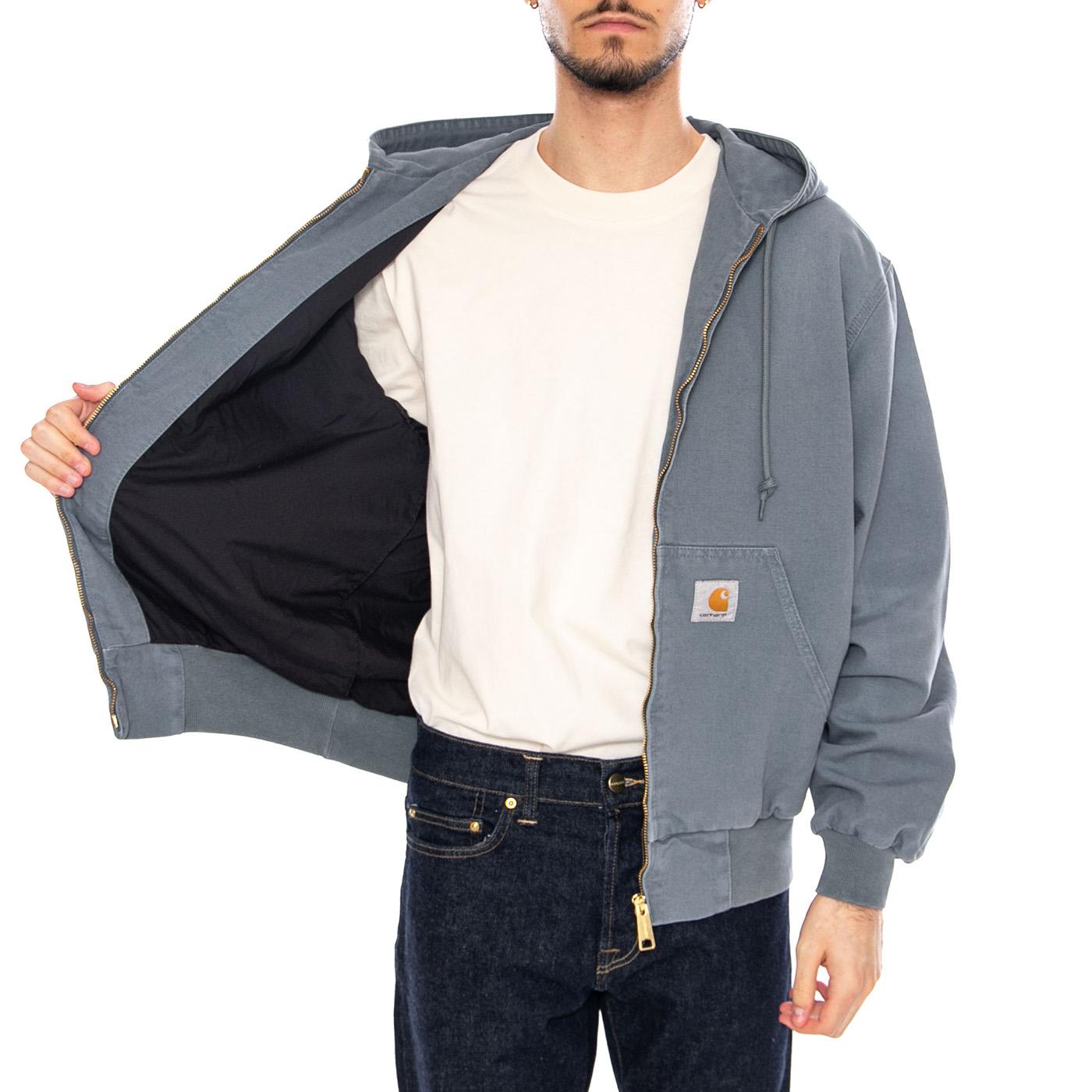 OG Active Jacket Cozy Blue - Giacca con Cappuccio e Zip Uomo Blu I034820 3IT4O CARHARTT WIP 