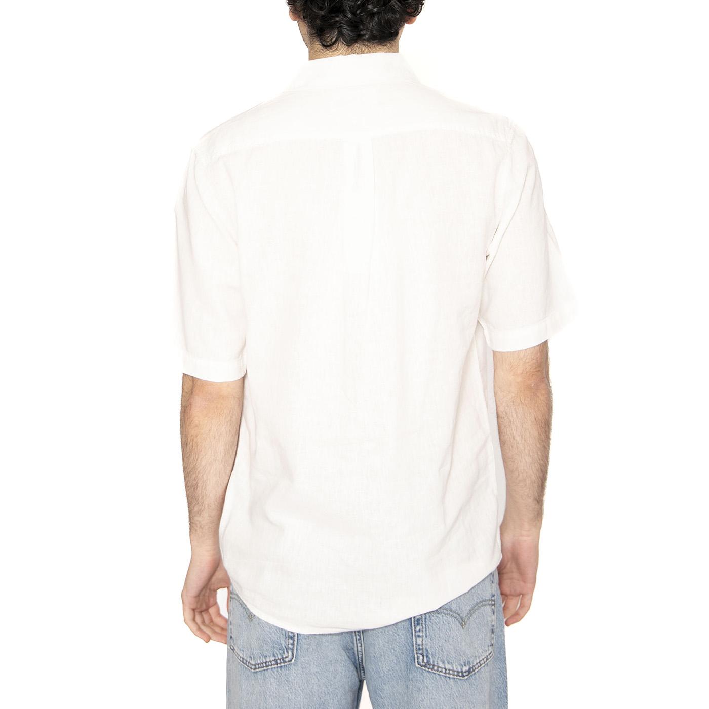 Shirt White - Camicia Maniche Corte Uomo Bianca 112362728  WRANGLER 