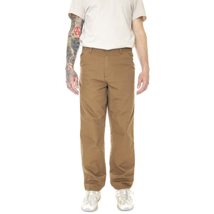 Single Knee Pant Hamilton Brown Rinsed - Pantaloni Denim Jeans Uomo Marroni I031497-HZ02 . CARHARTT WIP 