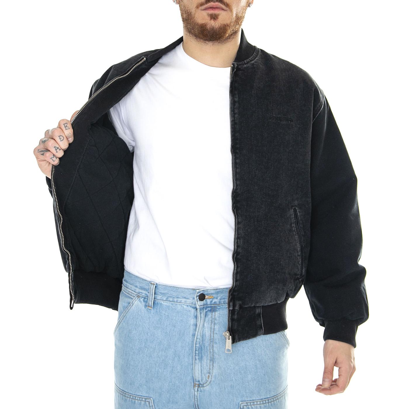 Paxon Bomber Black / Black /stone washed - Giacca Uomo Nera I033273.00E06  CARHARTT WIP 