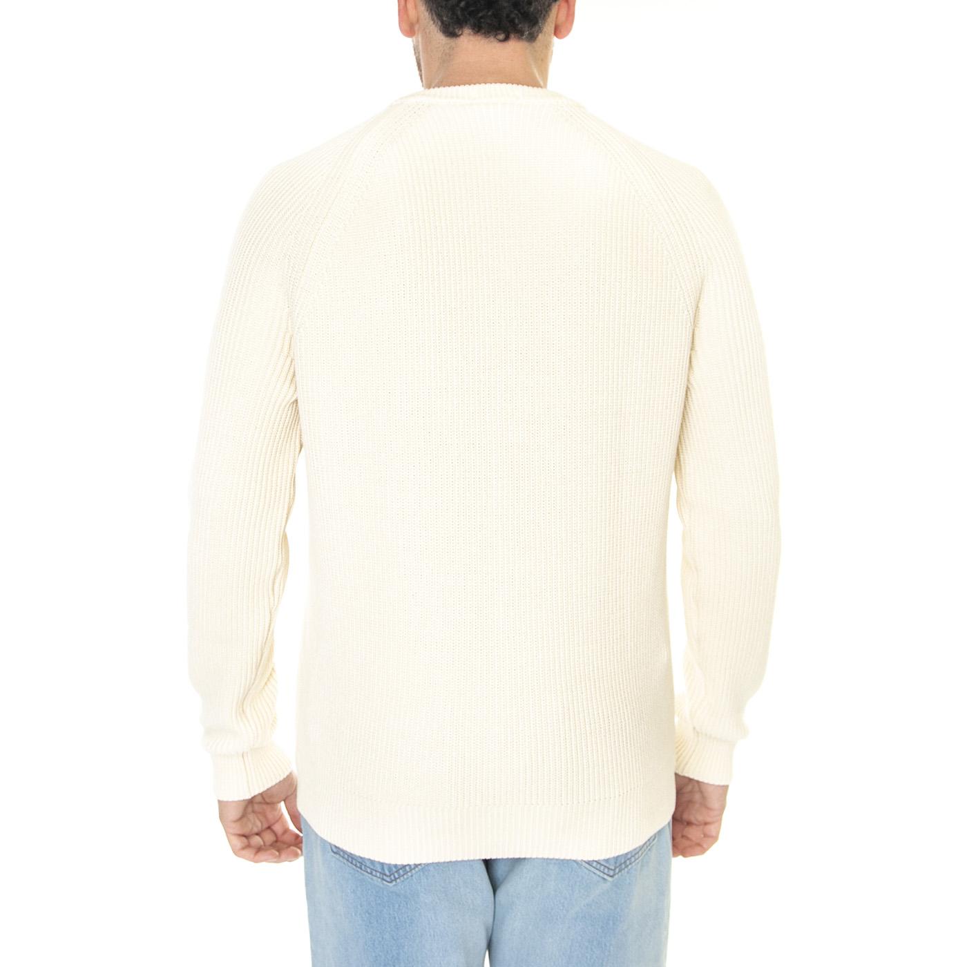 Pullover XFJ Beige - Maglione Girocollo in Cotone Uomo Beige AH9884-XFJ  LACOSTE 