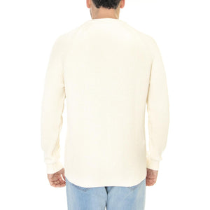 Pullover XFJ Beige - Maglione Girocollo in Cotone Uomo Beige AH9884-XFJ  LACOSTE 
