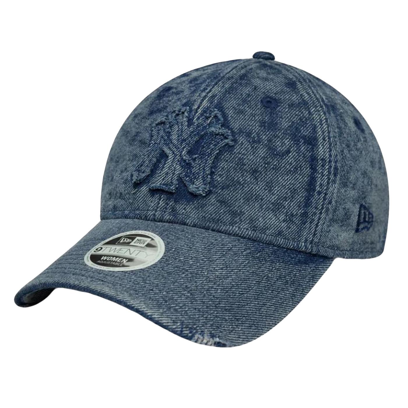 WMNS Stne Denim 920 Pastel Blue New York Yankees Cap - Cappellino con Visiera e logo ricamato tono su tono Denim Blu 60691320  NEW ERA 