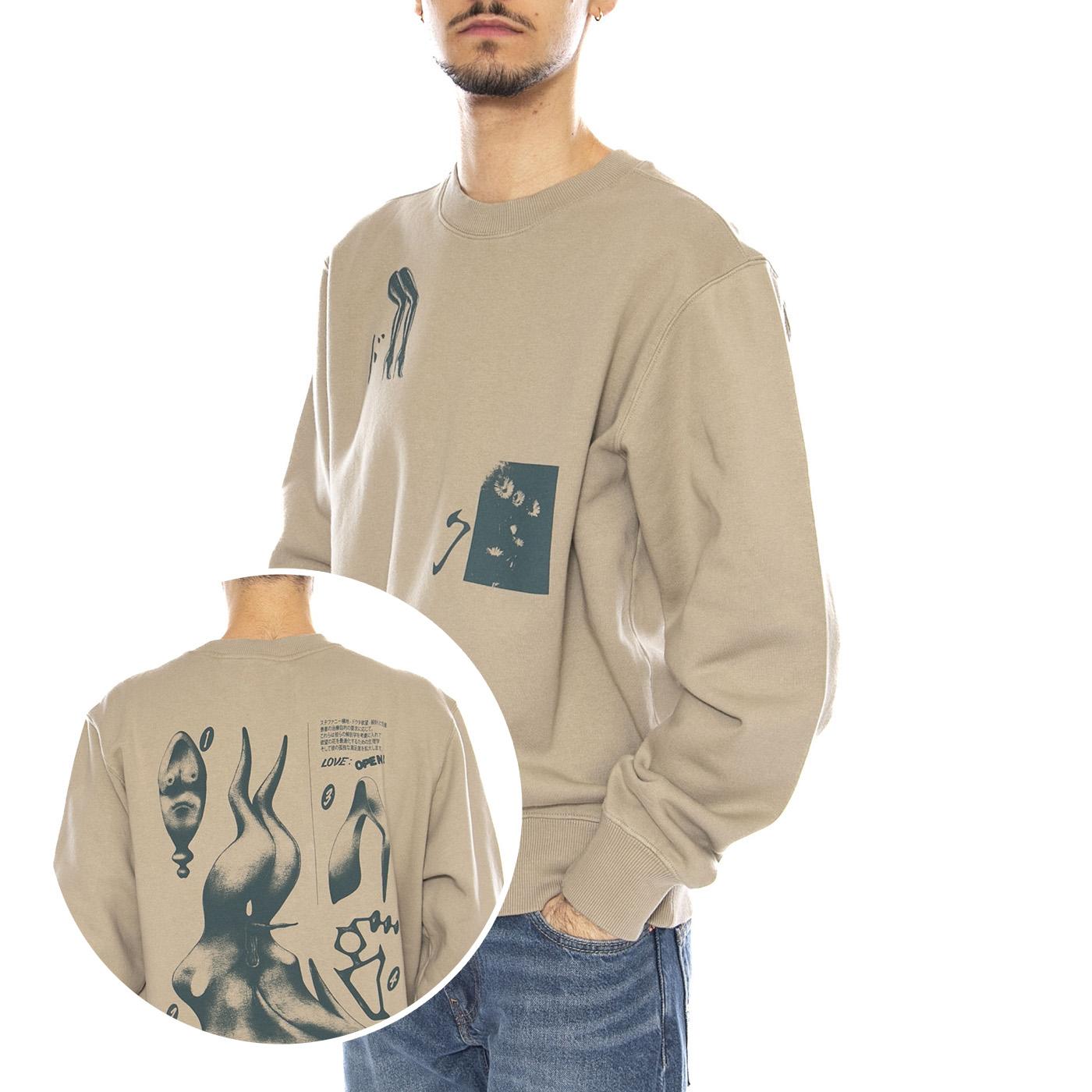 Dokuta Desire Sweat Seneca Rock Green -- Felpa Girocollo Uomo I035811. 3FA.67 EDWIN 