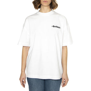 W' S/S Greatest Hits 02 T-S White / Black - Maglietta Girocollo Donna Bianca I034401.00AXX  CARHARTT WIP 