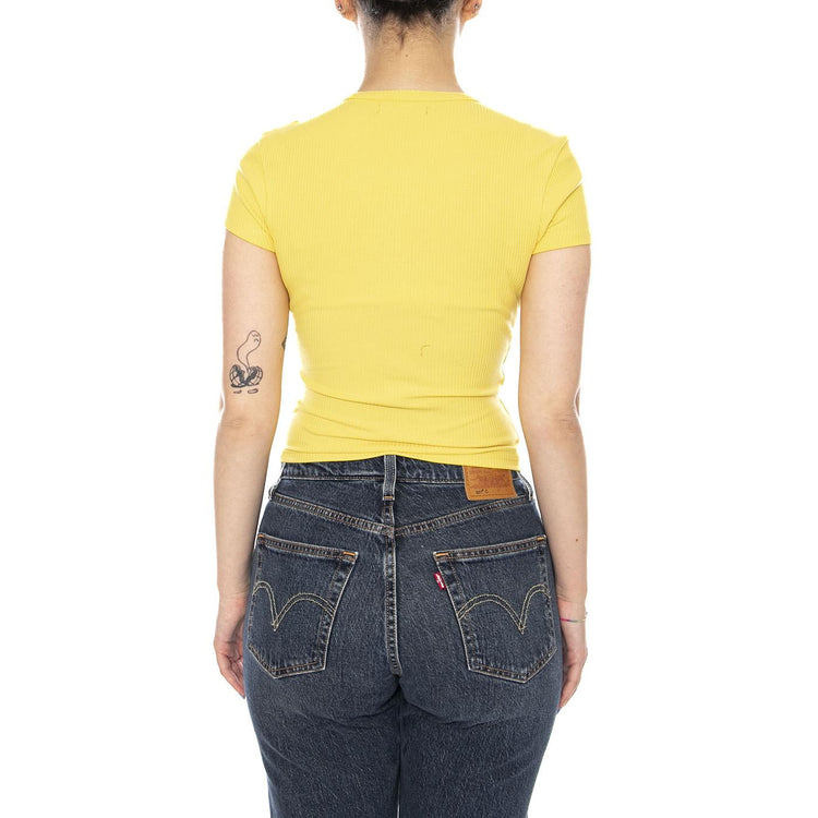 CAMERON TEE SPACE YELLOW - Maglietta Girocollo Donna Gialla VN000RD1 FSH1 VANS 