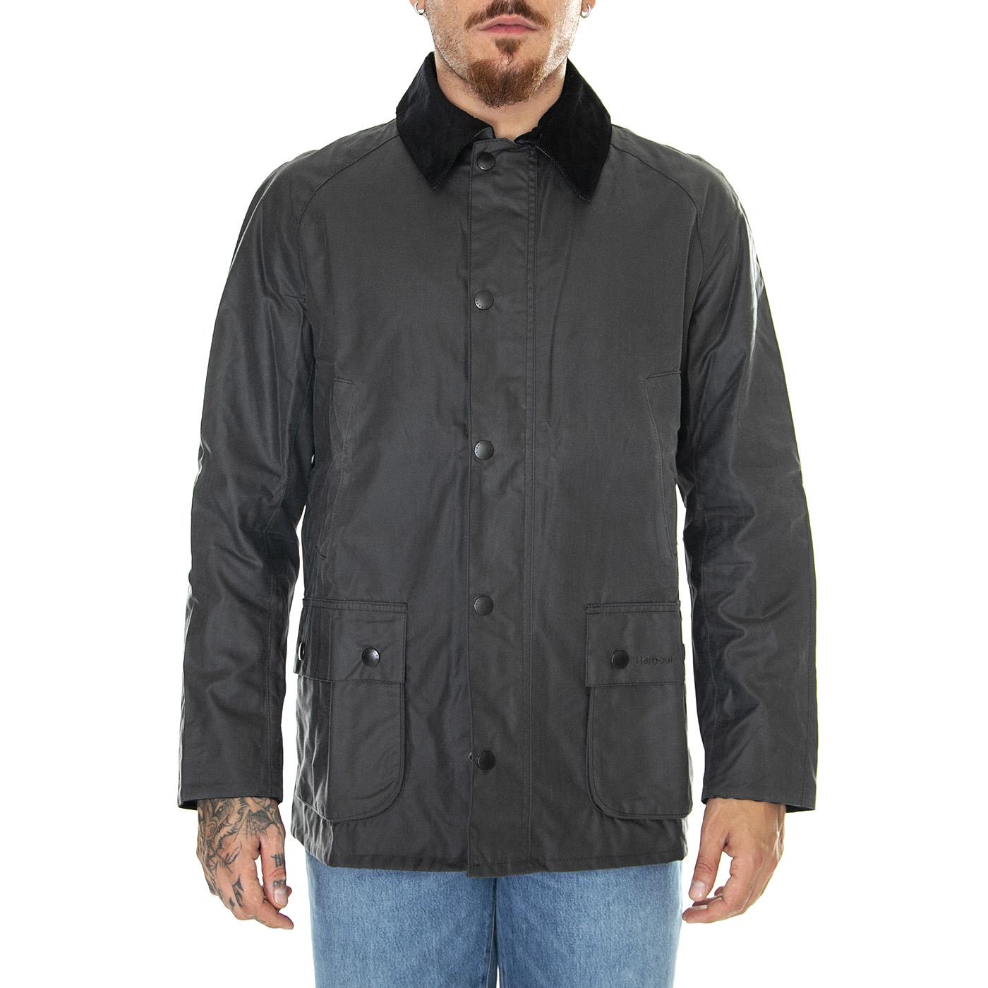 M's Ashby Wax Jacket Grey / Classic - Giacca Invernale Uomo Grigia MWX0339-GY51-FW23  BARBOUR 