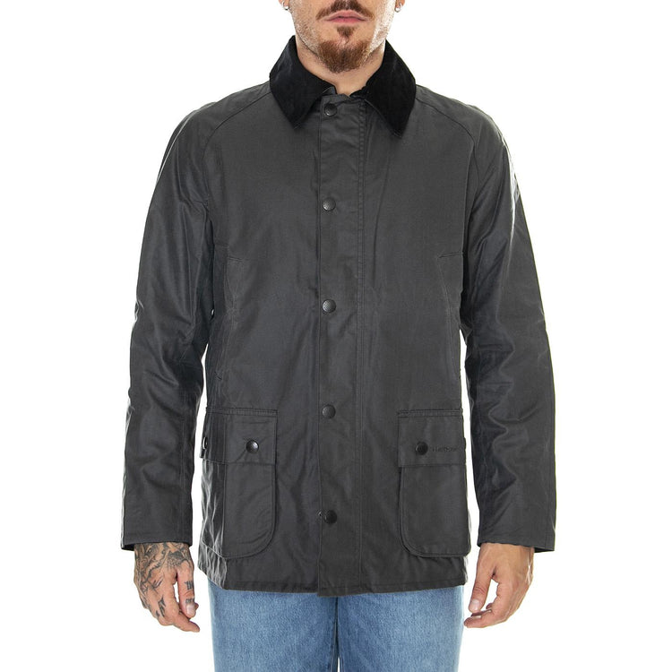 M's Ashby Wax Jacket Grey / Classic - Giacca Invernale Uomo Grigia MWX0339-GY51-FW23  BARBOUR 