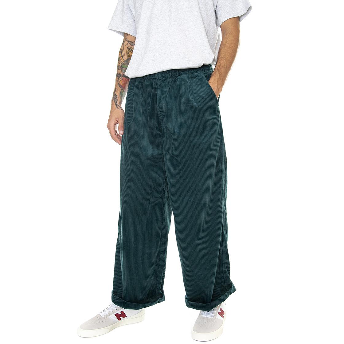 Uptown Oversized Corduroy Pants green - Pantaloni in Velluto Uomo Verdi 535810-24  PUMA 