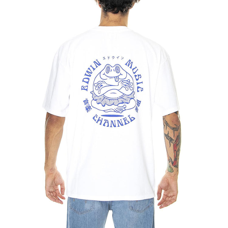 Edwin Music Channel Ts White - Maglietta Girocollo Uomo Bianca I031131.02.67.-02.67  EDWIN 