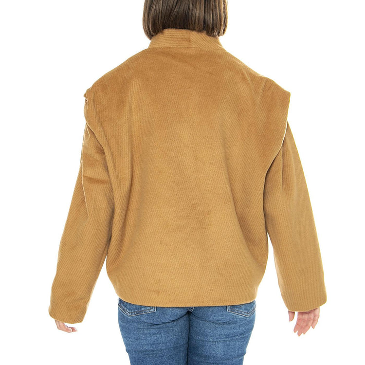 Abrigo Corto Estructura Camel - Giacca Donna Marrone 43W/11275  WILD PONY 