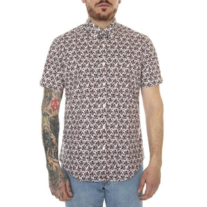 Retro Print Claret - Camicia Maniche Corte Uomo Multicolore 66661-048  BEN SHERMAN 