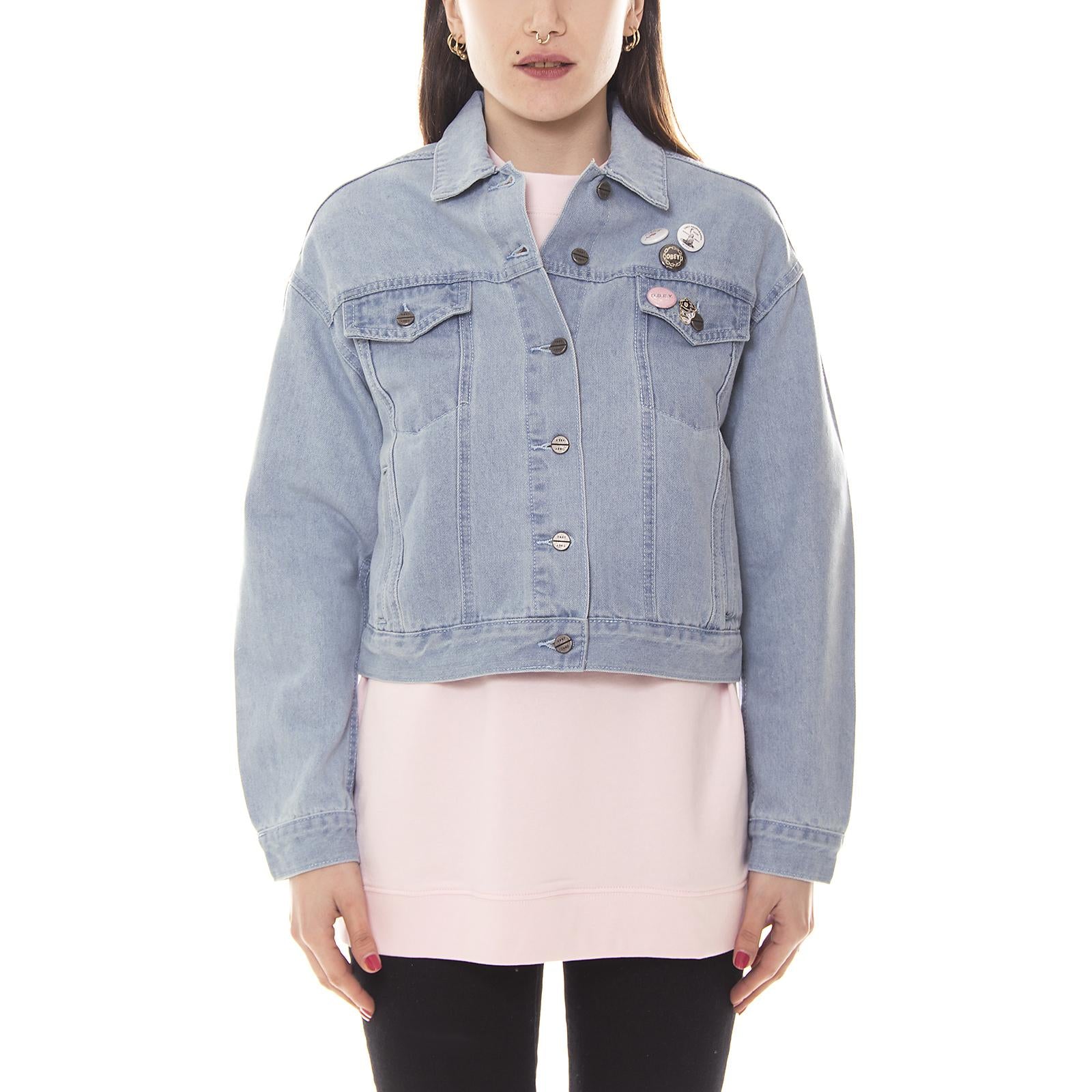 LEMMY DENIM JACKET STONE WASH 221800181-STN  OBEY 